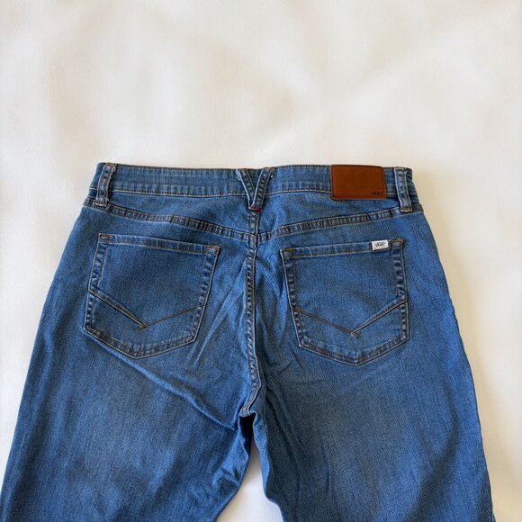 Vans Jean Womens 31 Blue Slim Fit Mid-Rise Stretch Denim - Picture 5 of 13